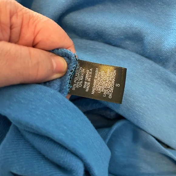 Aviator Nation Women’s Size Small Hooded Sweatshirt Hoodie Blue NWOT 2109 - Picture 8 of 8